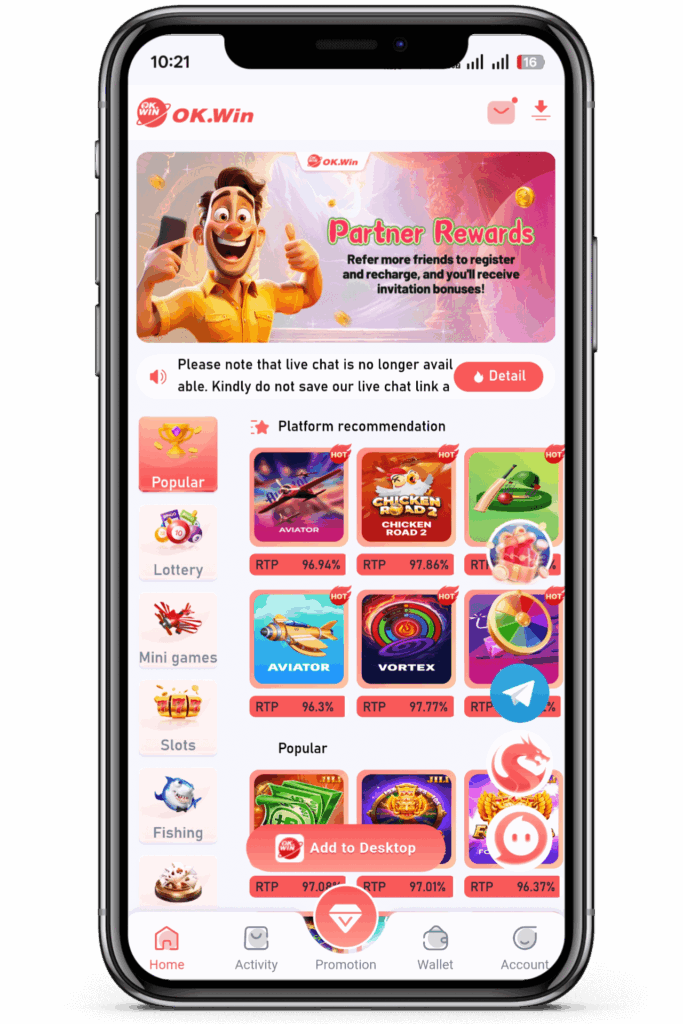 Ok Win game home page preview image